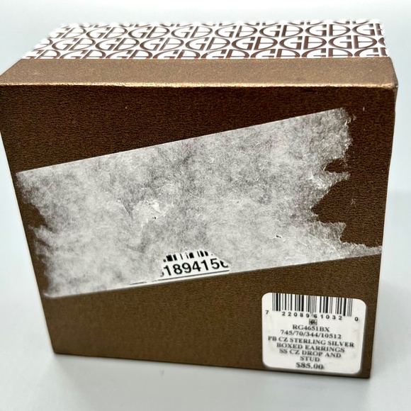 Giani Bernini Sterling Silver & Cubic Zirconia Lever Back Earring’s- New - Picture 5 of 7